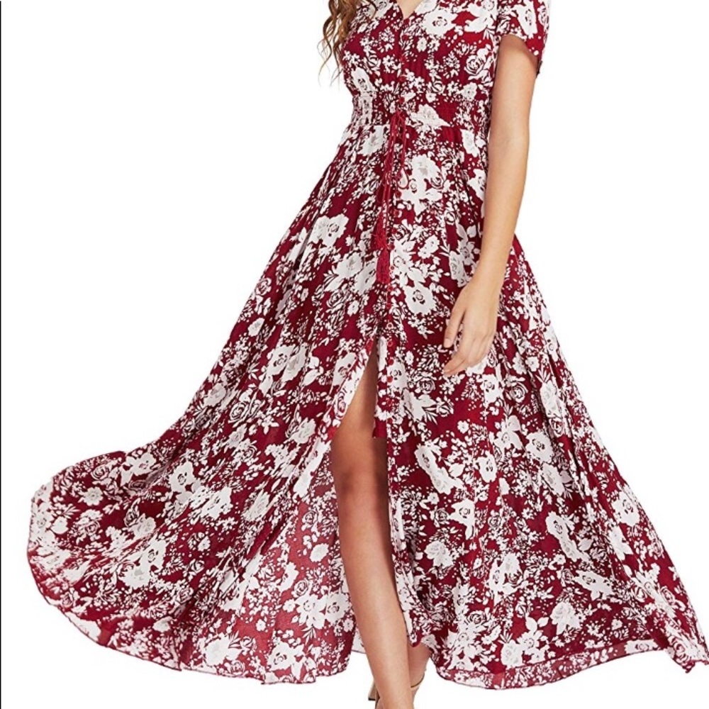 Floral Split Maxi🌻